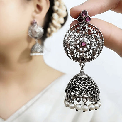 রক্তঝিলিক সিলভার ঝুমকা