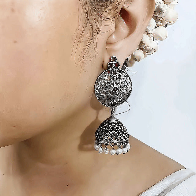 রক্তঝিলিক সিলভার ঝুমকা