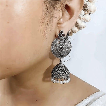 রক্তঝিলিক সিলভার ঝুমকা