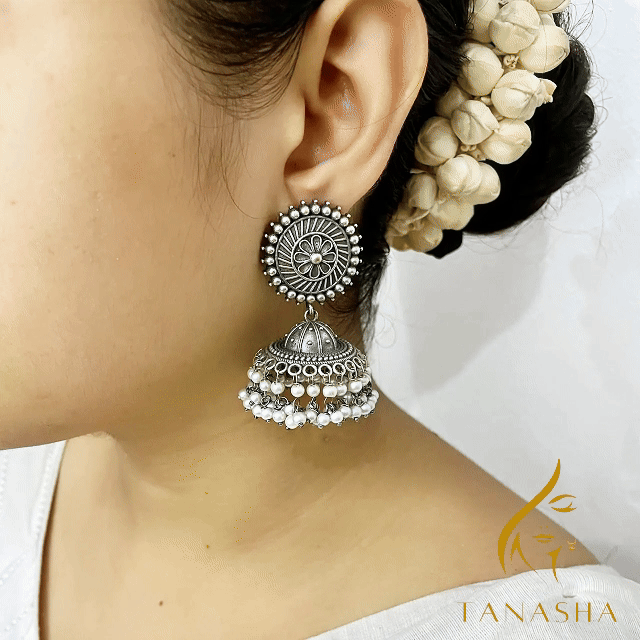 রূপসী ঝিলিক সিলভার ঝুমকা