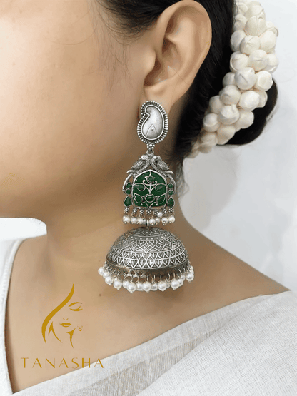 নীলমণি সিলভার ঝুমকা