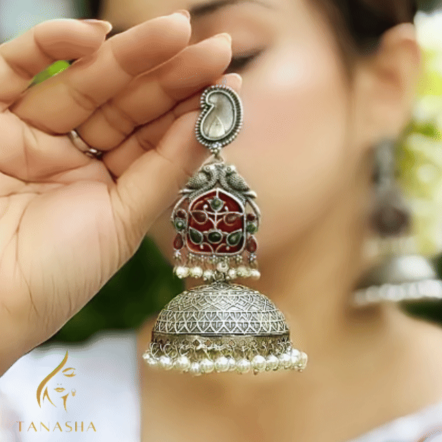 রশ্নি সিলভার ঝুমকা