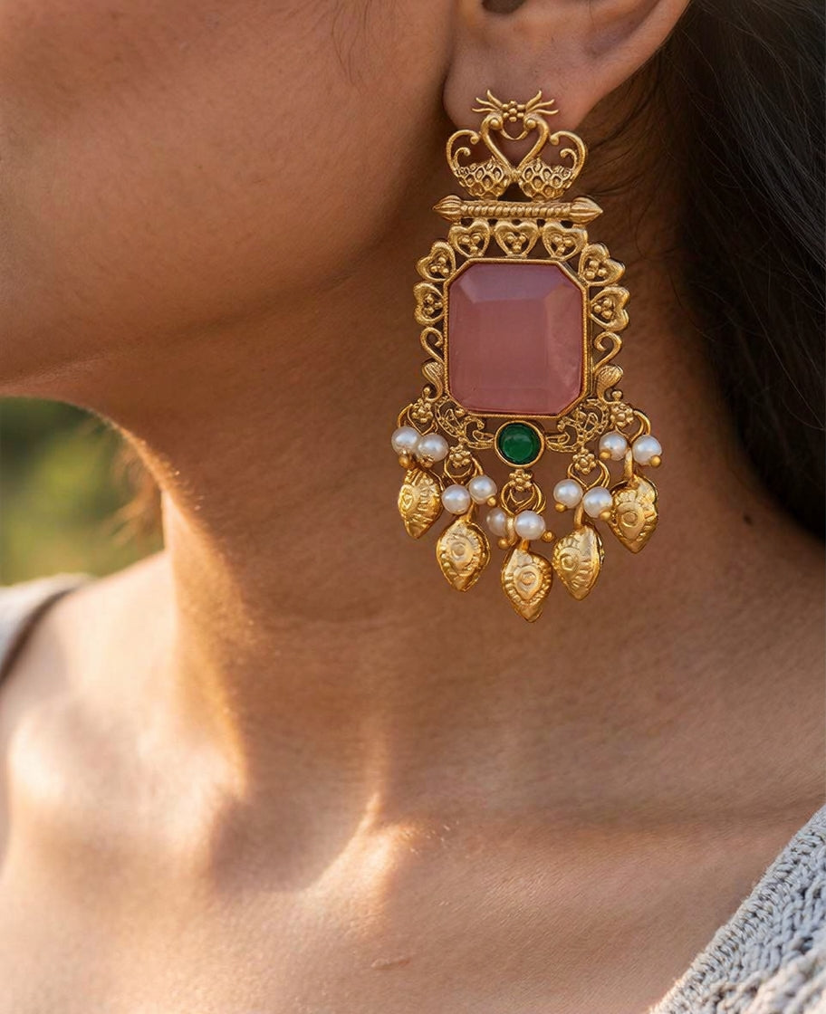 Nitya Premium Gold Danglers