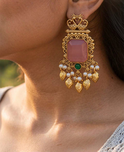 Nitya Premium Gold Danglers