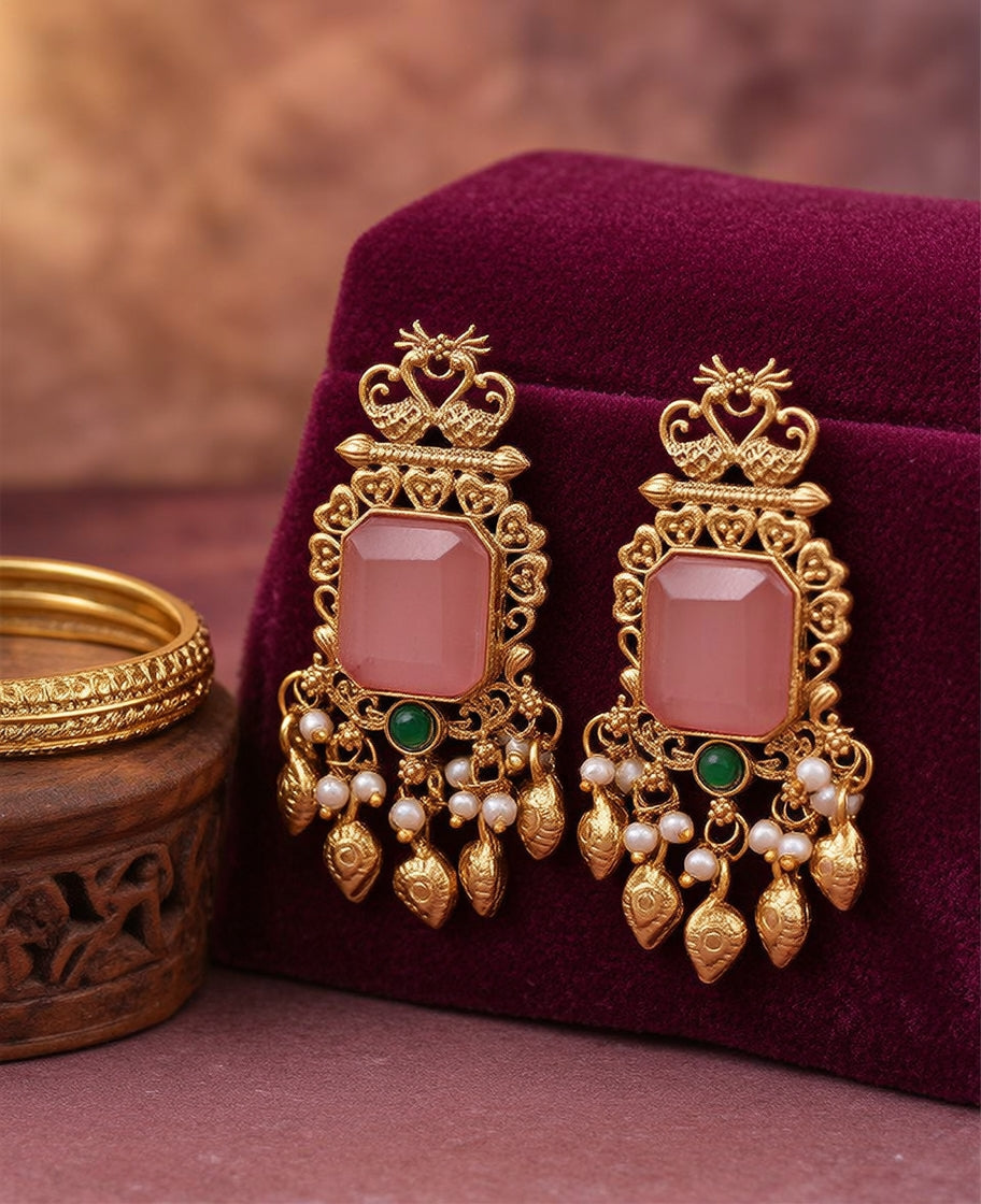 Nitya Premium Gold Danglers