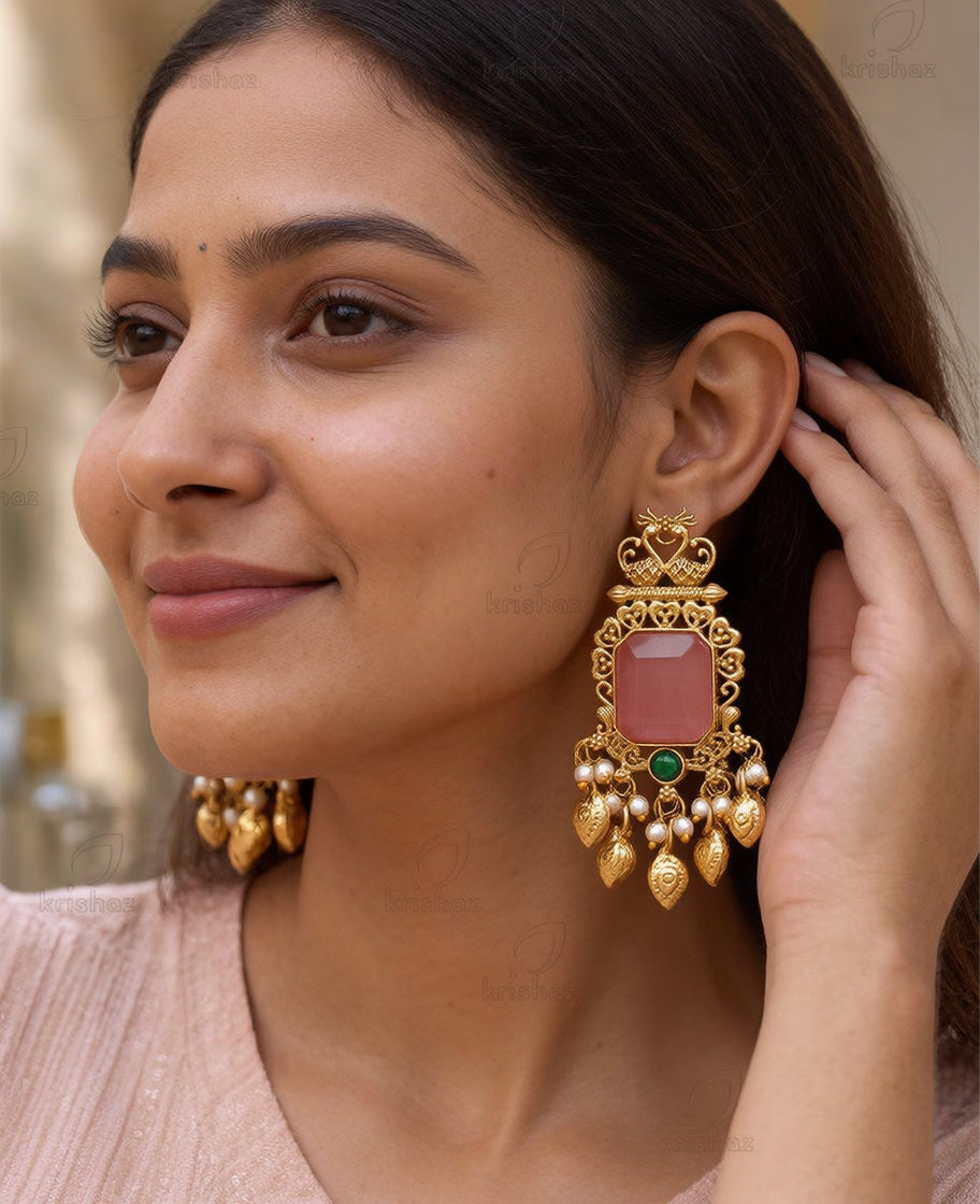 Nitya Premium Gold Danglers