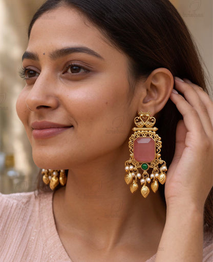 Nitya Premium Gold Danglers