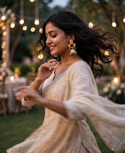 Simran Gold Jhumki Earrings