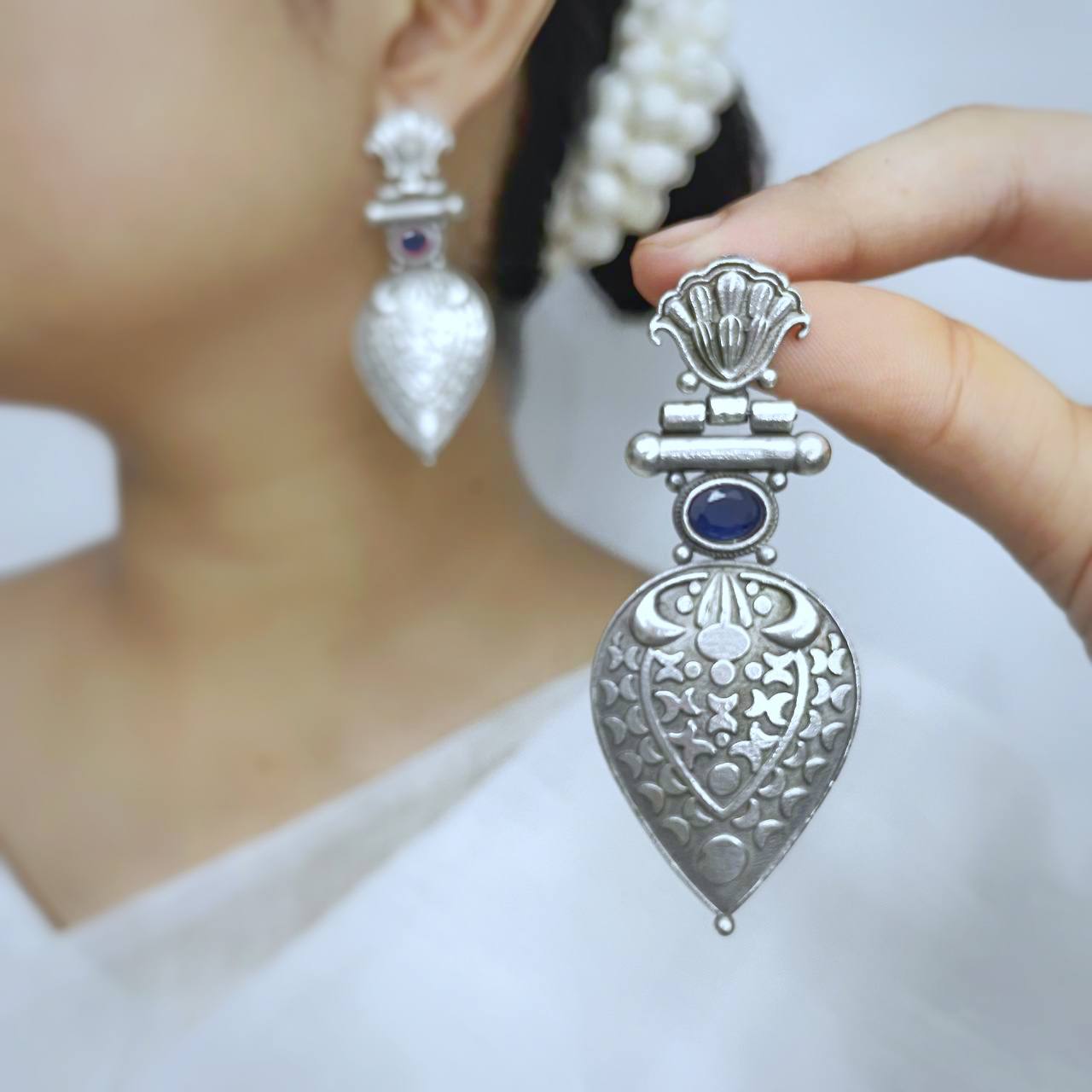 রূপরাগা সিলভার ঝুমকা